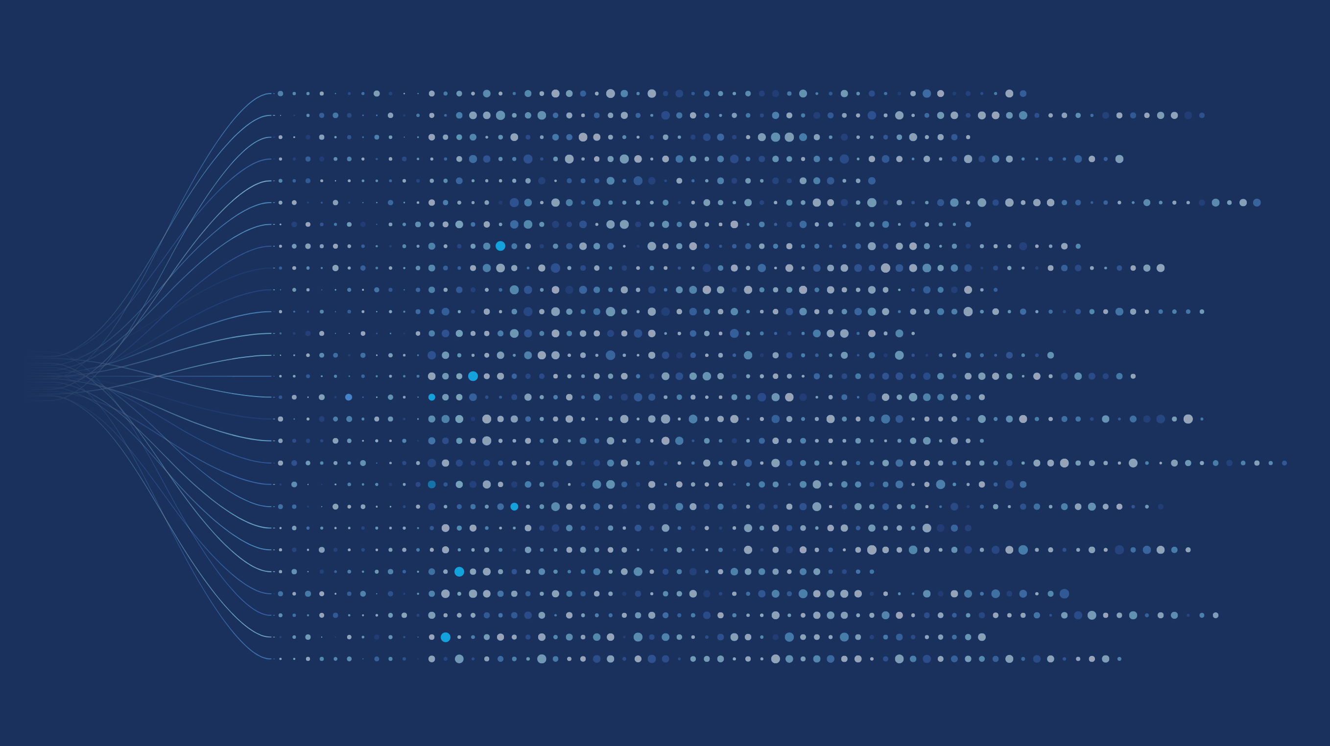 Abstract graphic symbolizing data points